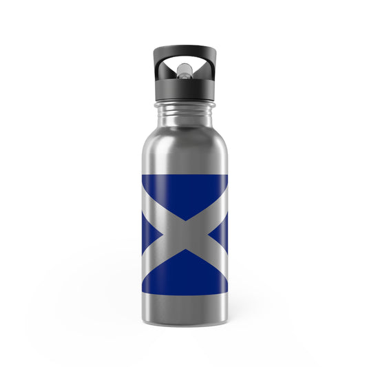 Flag of Scotland Stainless Steel Water Bottle With Straw, 20oz