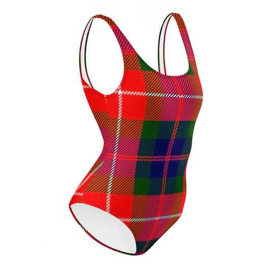 Modern Fraser Tartan One-Piece Swimsuit