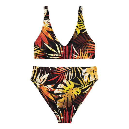 Jungle high-waisted bikini