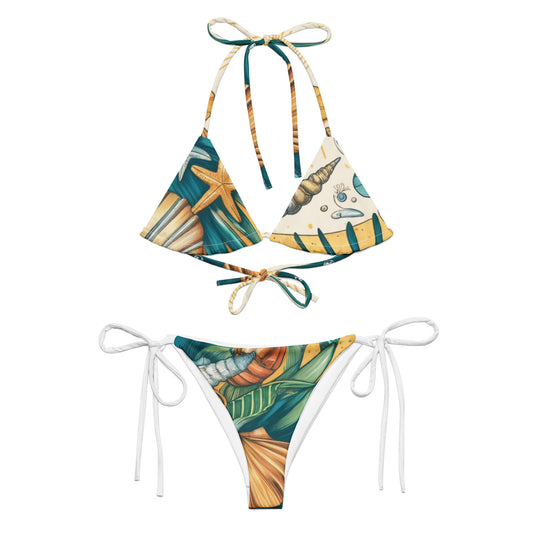 Seashell recycled string bikini