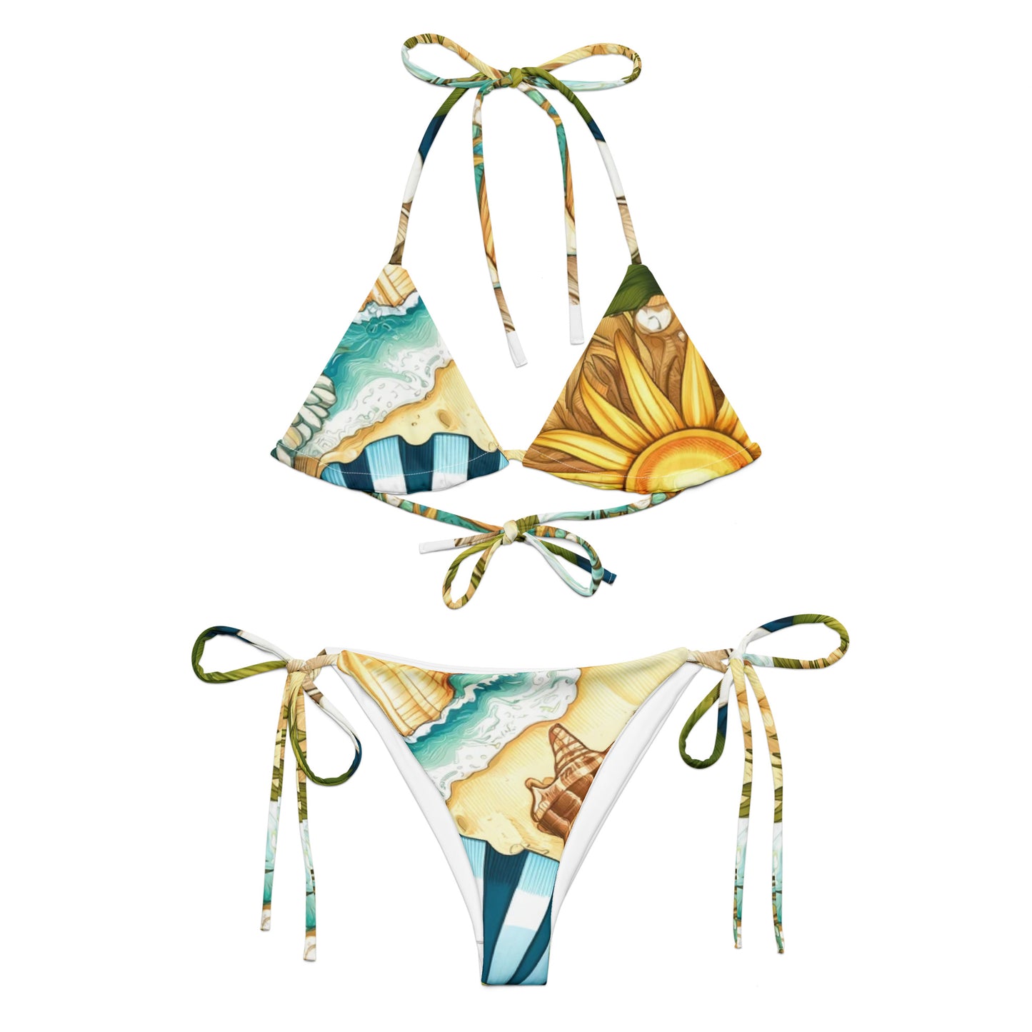 Seashore recycled string bikini