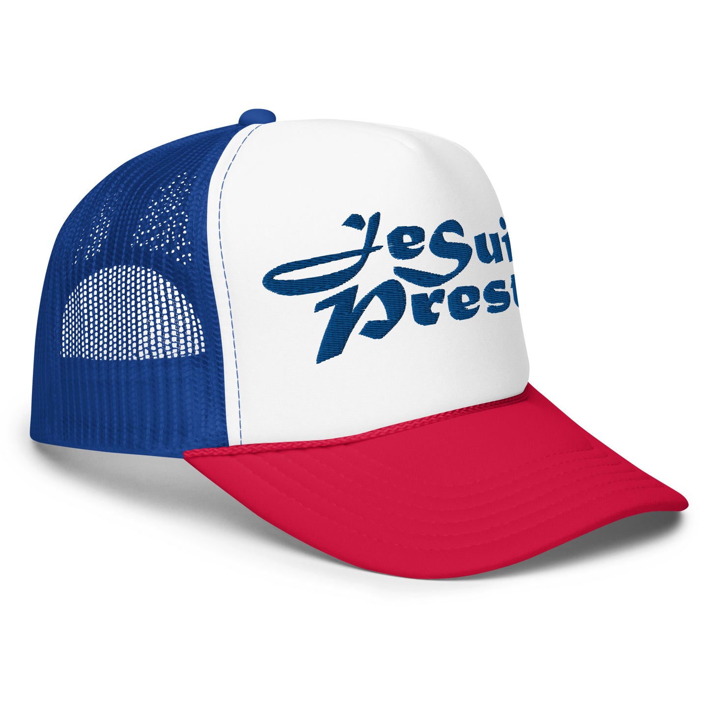 Je Suis Prest Foam trucker hat blue