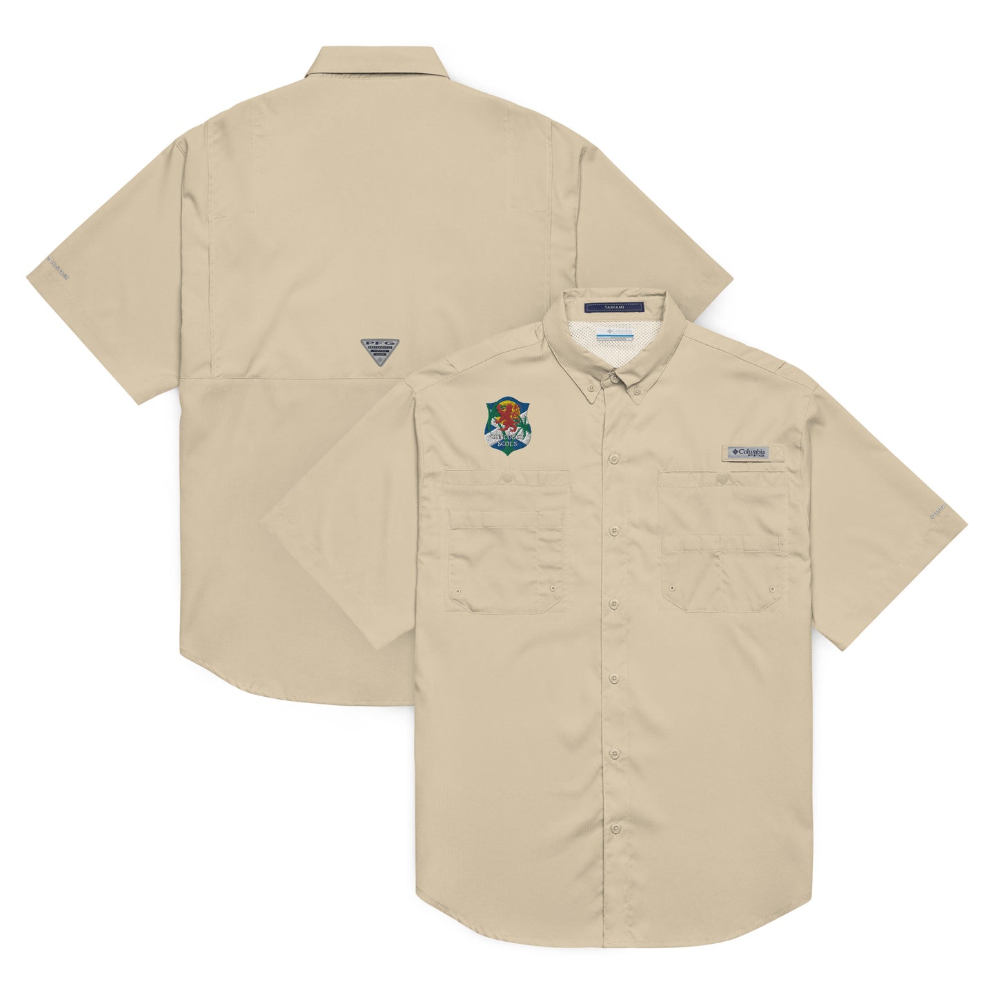 Suncoast Scots Men’s Columbia short sleeve button shirt