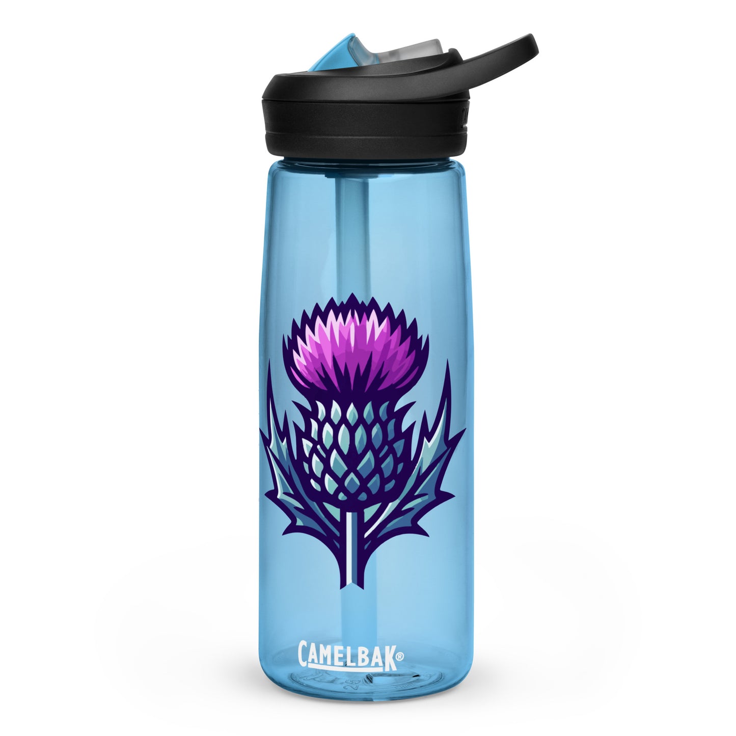 Thistle Flower Sports water bottle