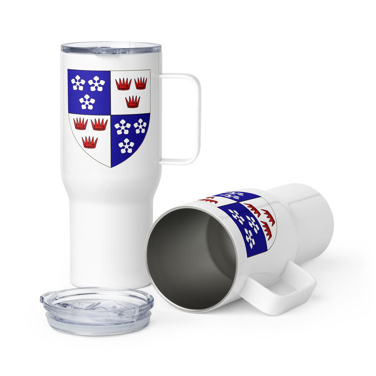 Fraser Shield Travel mug with a handle