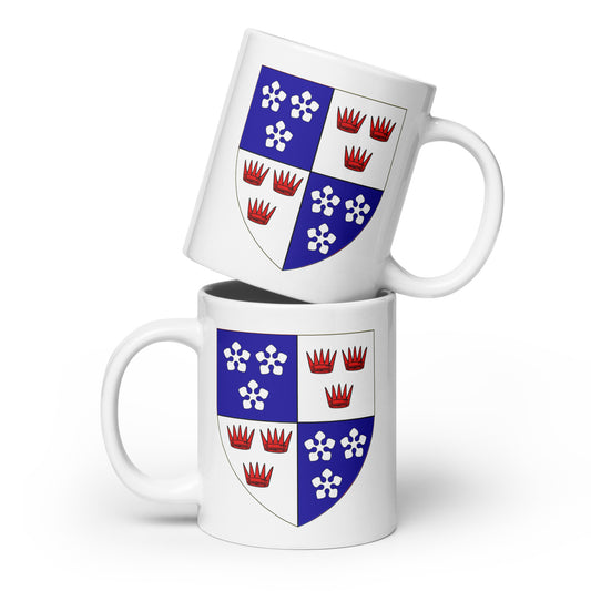 Fraser Shield White glossy mug